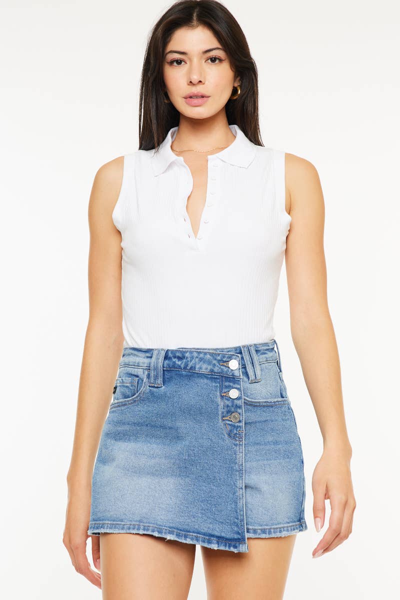 CROSS OVER WAISTBAND SKORT